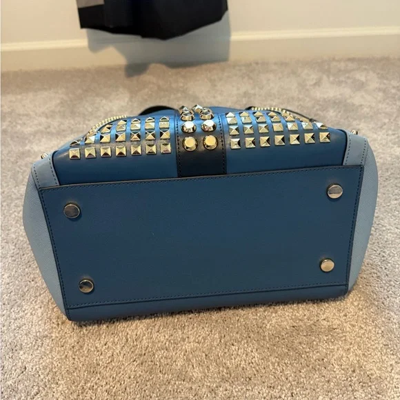 MICHAEL Michael Kors Whitney Large Studded Saffiano Leather Tote Bag - Picture 12 of 16